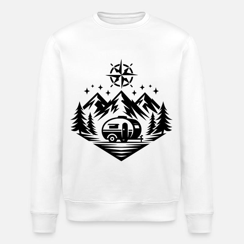 Camping - Sweat bio ROLLER Stanley/Stella Unisexe - blanc