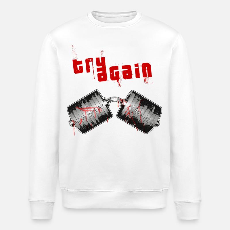 Levage de puissance - Sweat bio ROLLER Stanley/Stella Unisexe - blanc