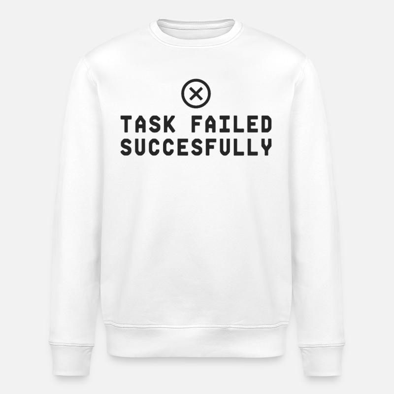 Task Failed Successfully IT Paradoxon - Stanley/Stella Unisex Bio-Sweatshirt ROLLER - Weiß