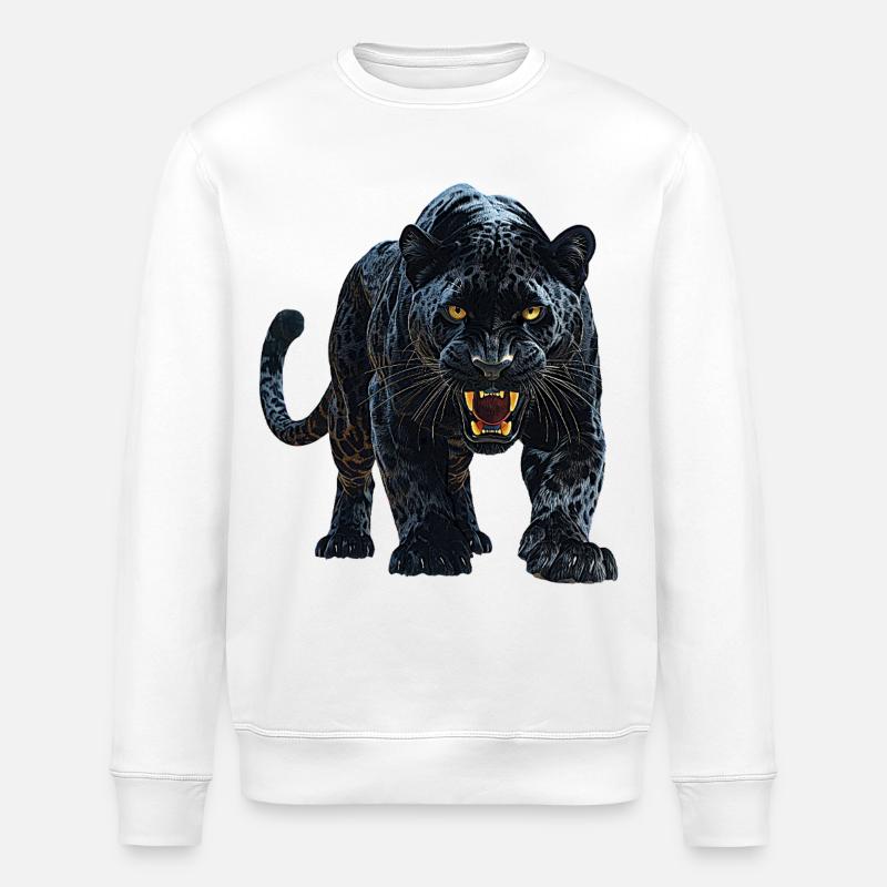 Panther - Stanley/Stella Unisex Bio-Sweatshirt ROLLER - Weiß