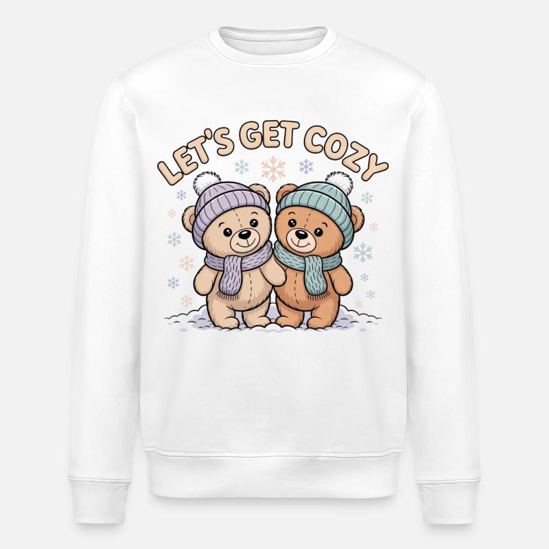 Lets Get Cozy - Stanley/Stella Unisex Bio-Sweatshirt ROLLER - Weiß