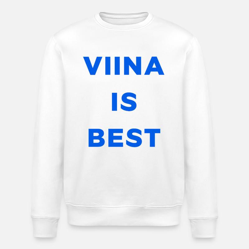 WODKA IST AM BESTEN - Stanley/Stella Unisex Bio-Sweatshirt ROLLER - Weiß