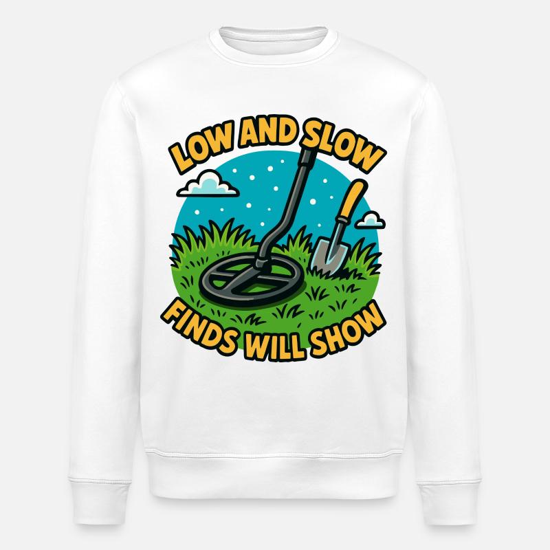 Niedrige und langsame Funde zeigen Metallerkennung - Stanley/Stella Unisex Bio-Sweatshirt ROLLER - Weiß