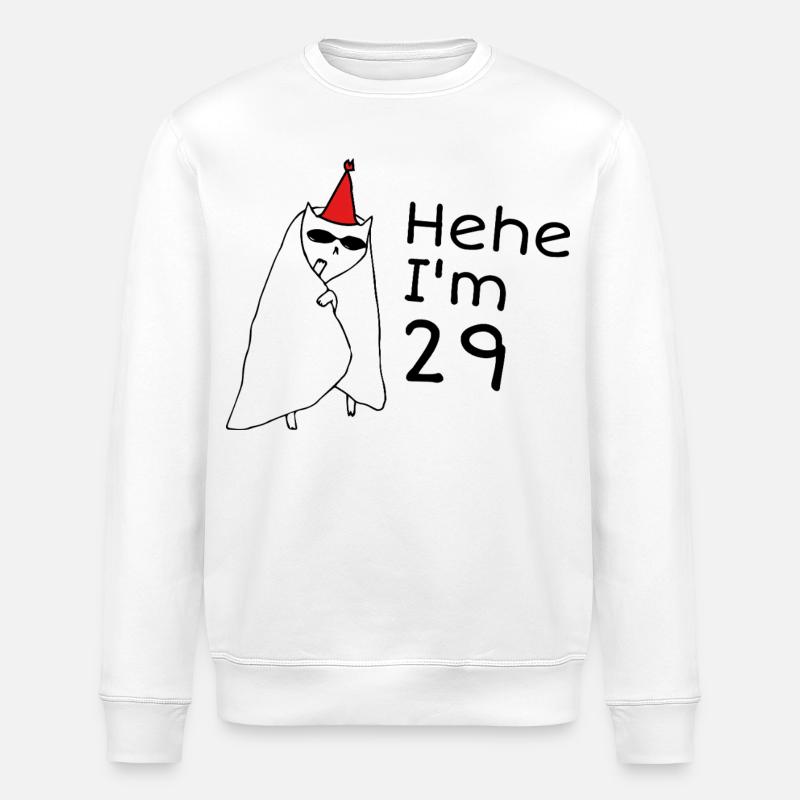 29 ans anniversaire - Cadeau 29e anniversaire - Sweat bio ROLLER Stanley/Stella Unisexe - blanc