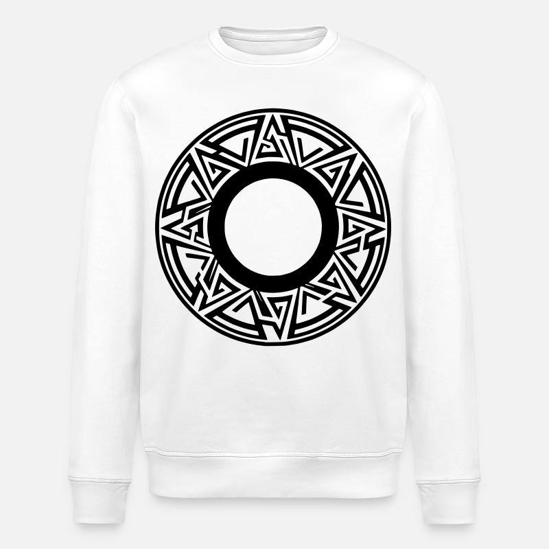 Moderner Kreis - Stanley/Stella Unisex Bio-Sweatshirt ROLLER - Weiß