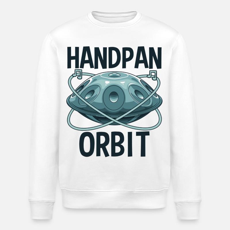 Handpan Orbit - Stanley/Stella Unisex Bio-Sweatshirt ROLLER - Weiß