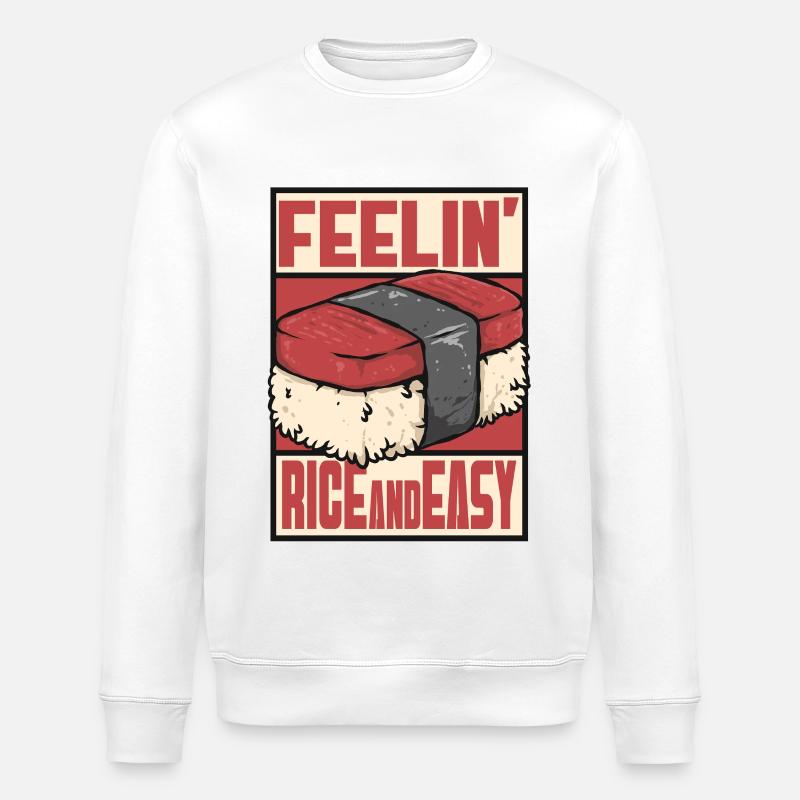 Sushi Feelin Rice And Easy - Stanley/Stella Unisex Bio-Sweatshirt ROLLER - Weiß