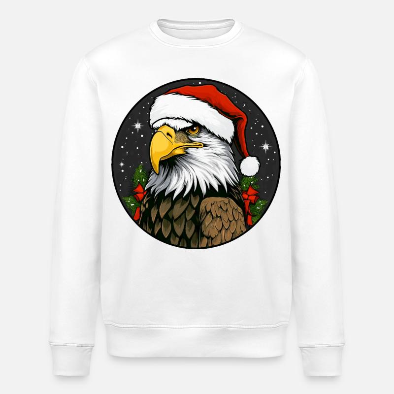 Noël de l’aigle - Sweat bio ROLLER Stanley/Stella Unisexe - blanc