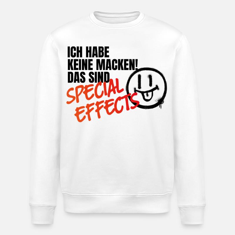 Keine Macken, sondern Special Effects - Stanley/Stella Unisex Bio-Sweatshirt ROLLER - Weiß