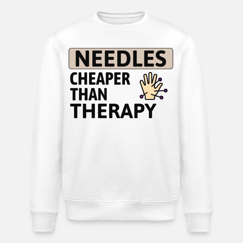 Licensed TCM Practitioner Expert Cost-Effective  - Stanley/Stella ROLLER Unisex Organic Sweatshirt - white