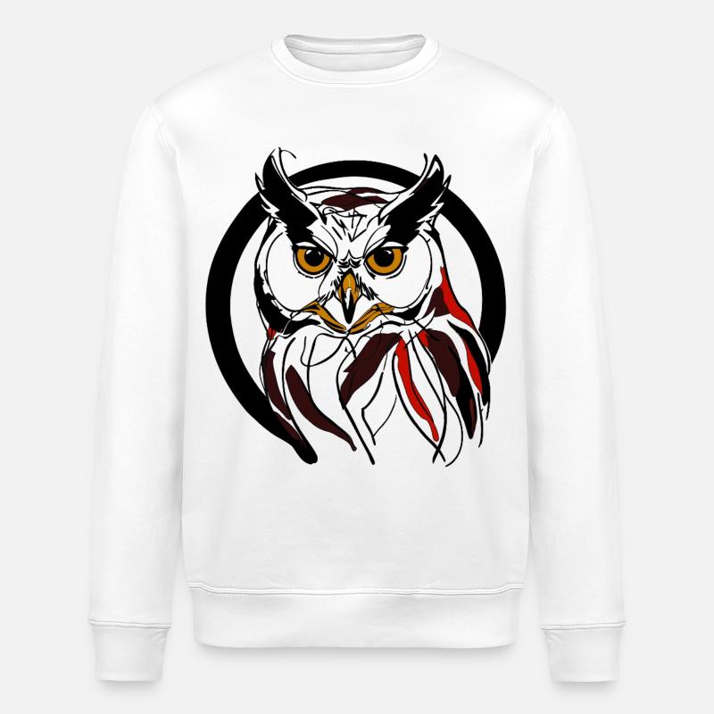 Oiseau de nuit - Sweat bio ROLLER Stanley/Stella Unisexe - blanc