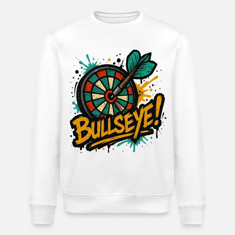 Fléchette dans le mille - Sweat bio ROLLER Stanley/Stella Unisexe - blanc