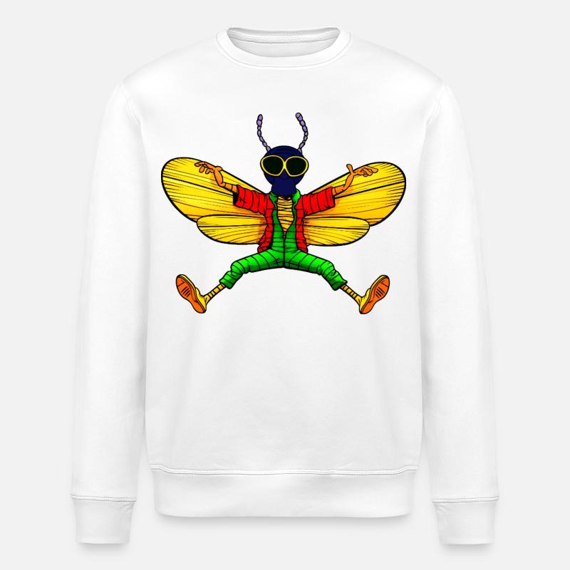 Fliege Yogi - Stanley/Stella Unisex Bio-Sweatshirt ROLLER - Weiß