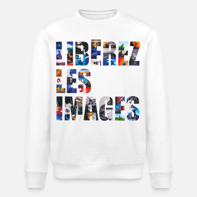 LIBÉREZ LES IMAGE - let's talk - Sweat bio ROLLER Stanley/Stella Unisexe - blanc