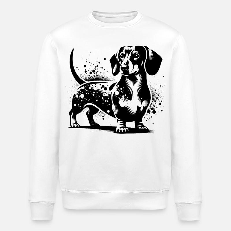 Dackel - Stanley/Stella Unisex Bio-Sweatshirt ROLLER - Weiß