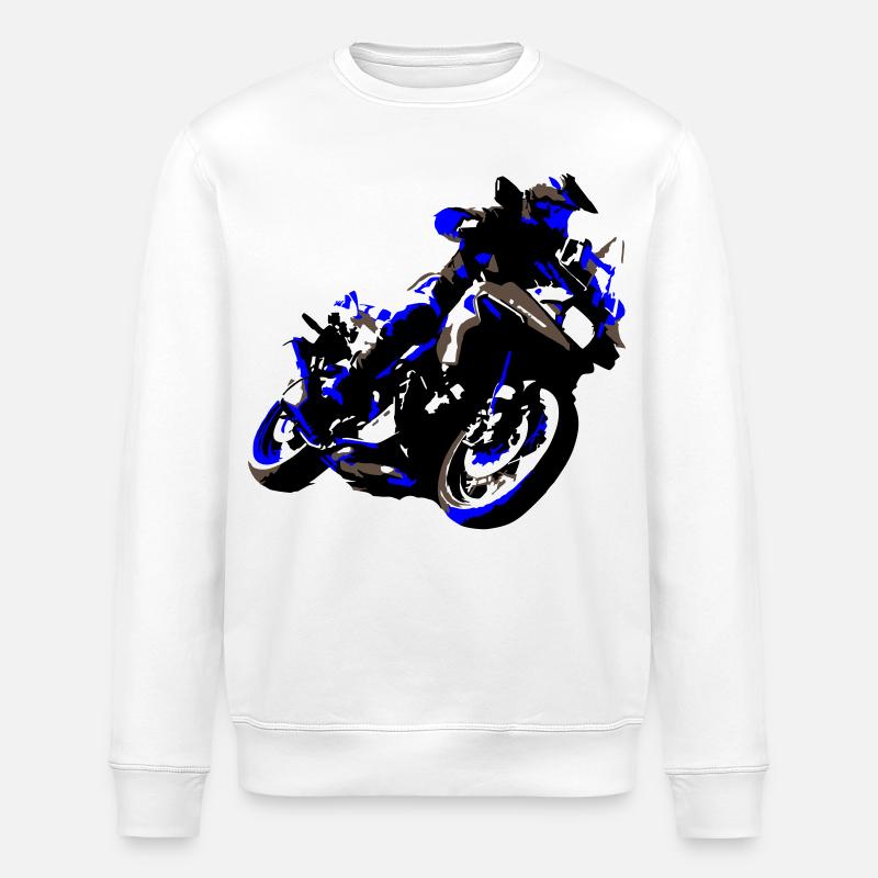 Enduro de voyage - Sweat bio ROLLER Stanley/Stella Unisexe - blanc