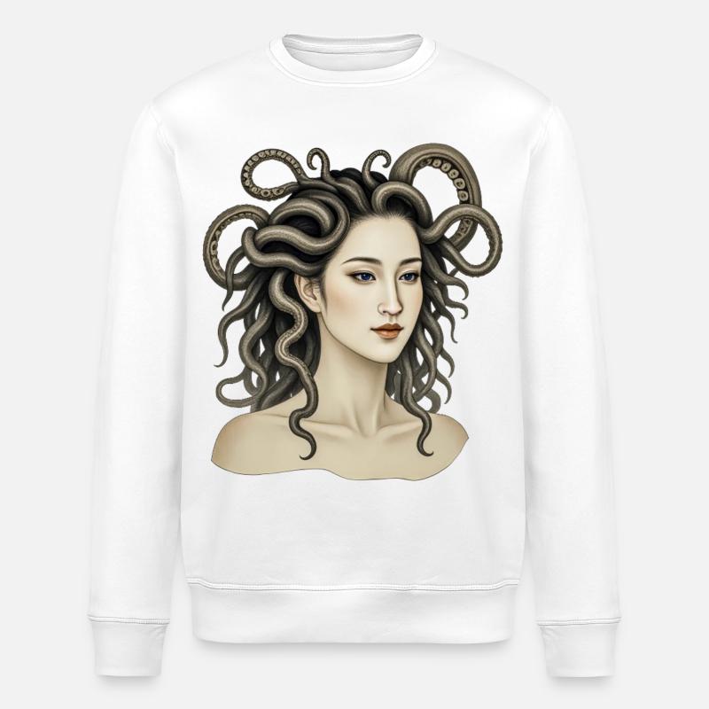 DIE VERDAMMTEN #9 - Dunkle Hölle - Stanley/Stella Unisex Bio-Sweatshirt ROLLER - Weiß