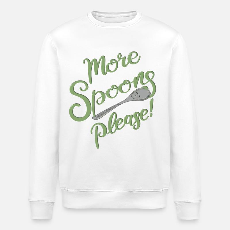 Plus de cuillères, s’il vous plaît ! - Sweat bio ROLLER Stanley/Stella Unisexe - blanc