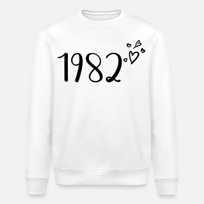 1982 - Stanley/Stella ROLLER Unisex Organic Sweatshirt - white