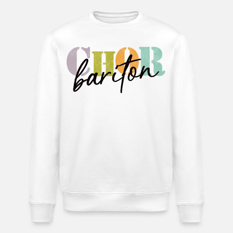 Baryton de chœur - Sweat bio ROLLER Stanley/Stella Unisexe - blanc