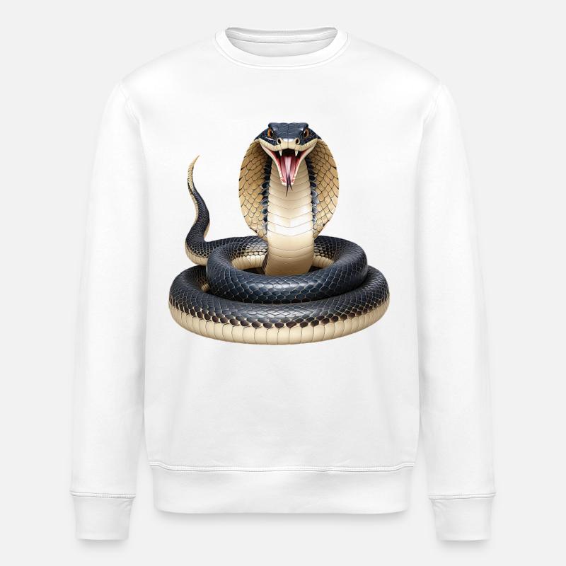 Serpent - Sweat bio ROLLER Stanley/Stella Unisexe - blanc