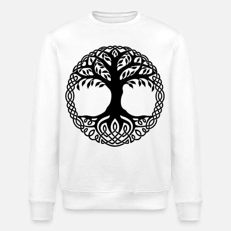 Baum des Lebens - Stanley/Stella Unisex Bio-Sweatshirt ROLLER - Weiß