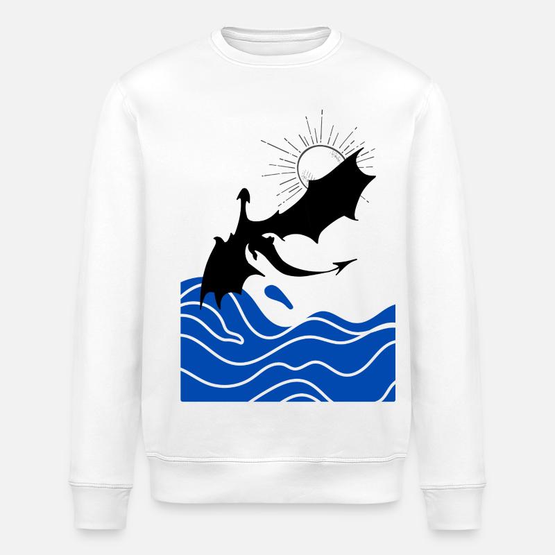 Dragon One - Stanley/Stella Unisex Bio-Sweatshirt ROLLER - Weiß