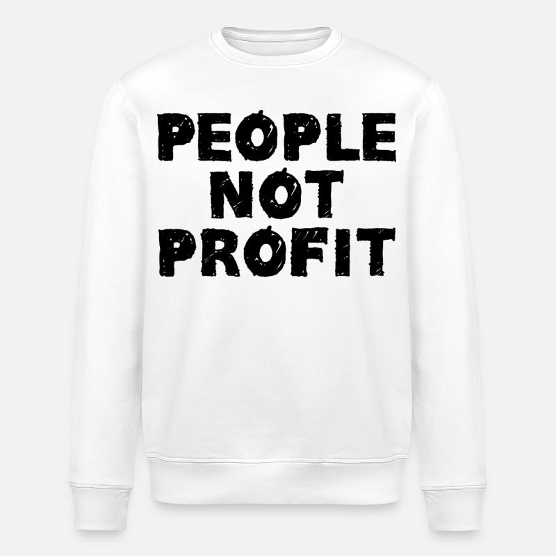 Menschen, keine Gewinne - Stanley/Stella Unisex Bio-Sweatshirt ROLLER - Weiß