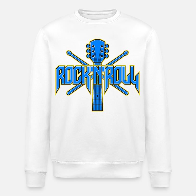 Emblème de guitare Rock & Roll - Sweat bio ROLLER Stanley/Stella Unisexe - blanc