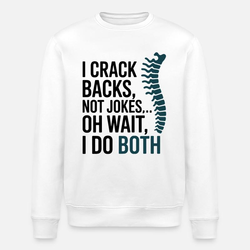 Chiropraktiker Crackbacks Professioneller Experte - Stanley/Stella Unisex Bio-Sweatshirt ROLLER - Weiß