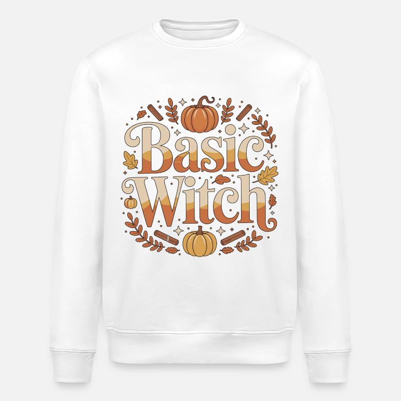 Witchcraft Basic Witch Enchanted Tarot Reading - Stanley/Stella ROLLER Unisex Organic Sweatshirt - white