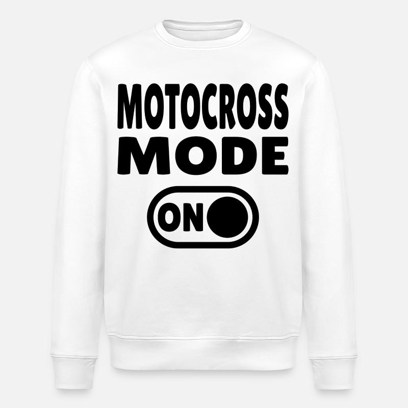 Mode motocross ACTIVÉ – Dirt & Adrénaline - Sweat bio ROLLER Stanley/Stella Unisexe - blanc