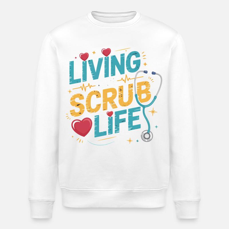 La vie dans les broussailles - Sweat bio ROLLER Stanley/Stella Unisexe - blanc