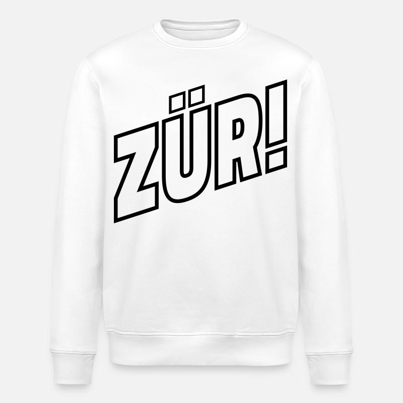Zurich - Sweat bio ROLLER Stanley/Stella Unisexe - blanc