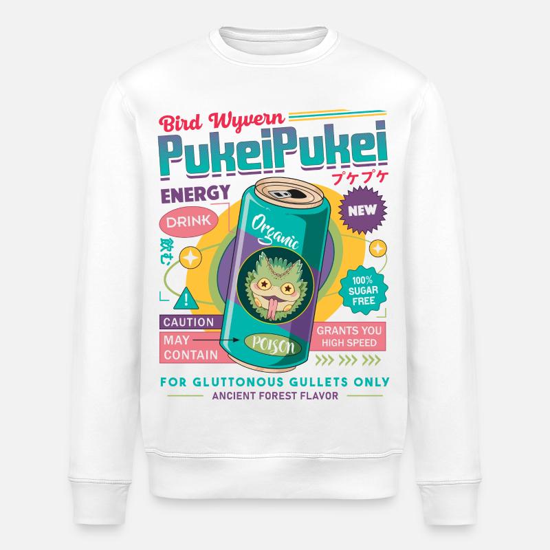 Green Potion for Dowry Hunters - Stanley/Stella ROLLER Unisex Organic Sweatshirt - white