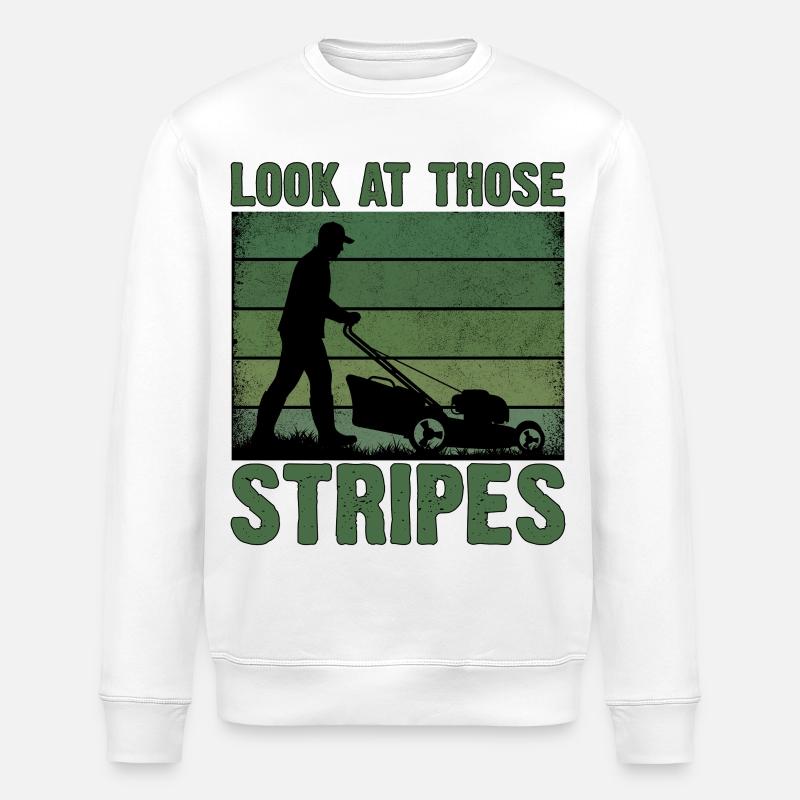 Look At Those Stripes - Stanley/Stella Unisex Bio-Sweatshirt ROLLER - Weiß