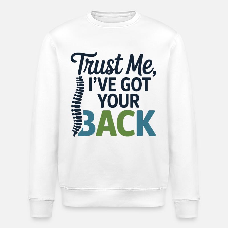 Licensed DC Professional Spinal Alignment  - Stanley/Stella ROLLER Unisex Organic Sweatshirt - white