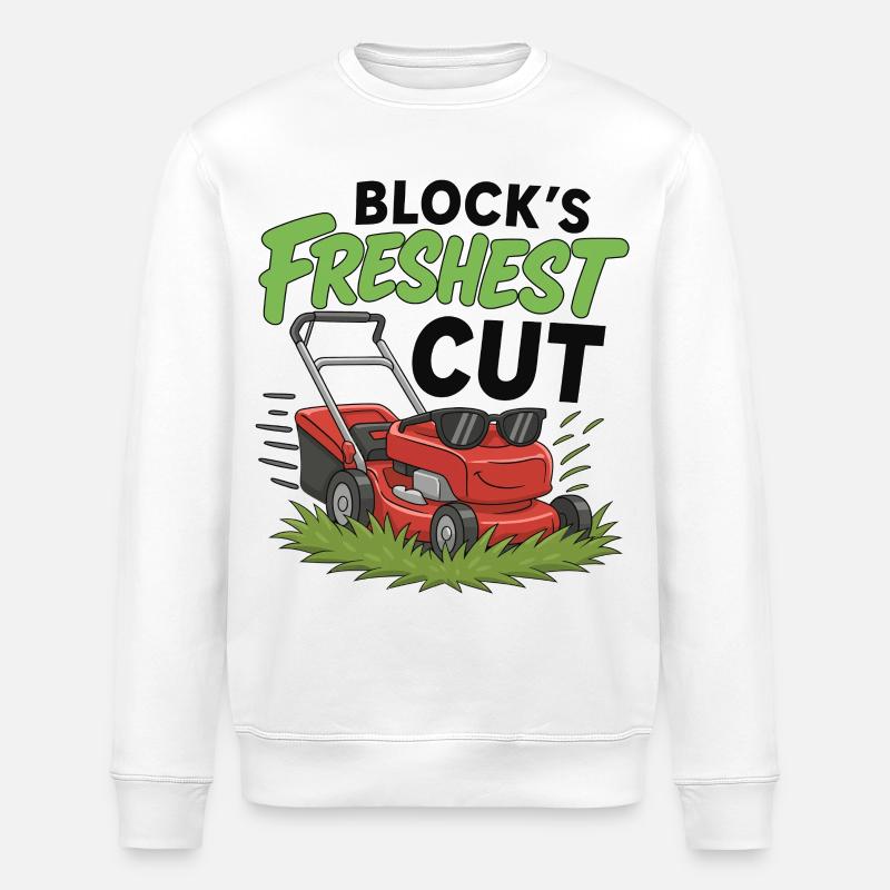 Blocs Coupe la Plus Fraîche - Sweat bio ROLLER Stanley/Stella Unisexe - blanc