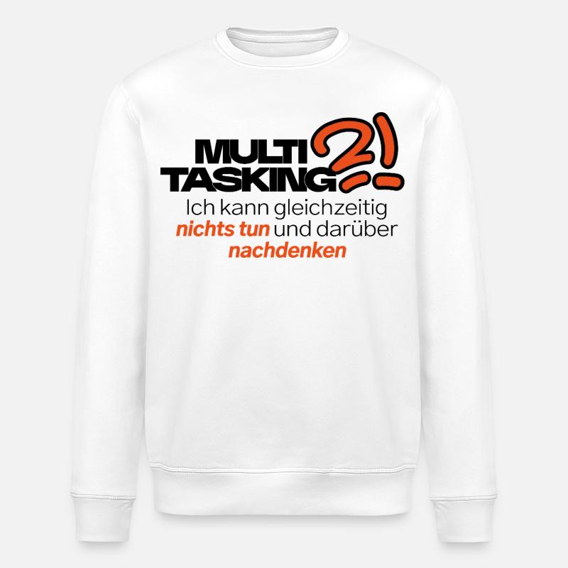 Multitâche dans le style - Sweat bio ROLLER Stanley/Stella Unisexe - blanc