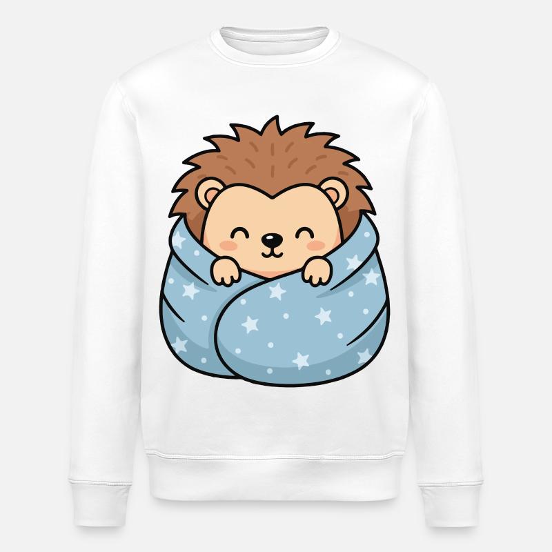 Sternen-Igel Kuscheln - Stanley/Stella Unisex Bio-Sweatshirt ROLLER - Weiß