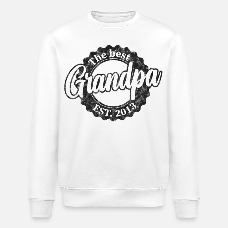 The Best Grandpa since 2013 - Stanley/Stella Unisex Bio-Sweatshirt ROLLER - Weiß