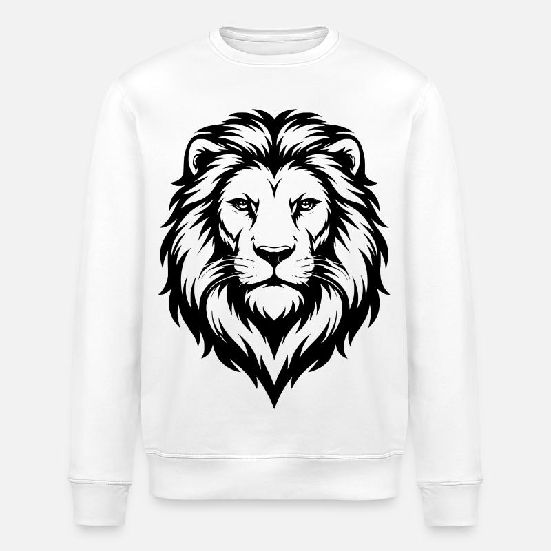 Löwe Design llustration - Stanley/Stella Unisex Bio-Sweatshirt ROLLER - Weiß