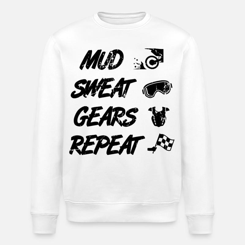 Motocross Routine - Stanley/Stella Unisex Bio-Sweatshirt ROLLER - Weiß