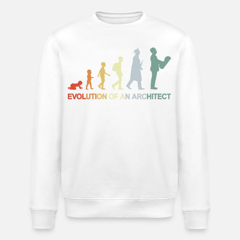 Le développement d’un architecte - Sweat bio ROLLER Stanley/Stella Unisexe - blanc