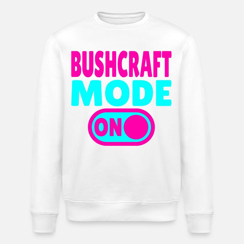 Bushcraft Mode ON – Waldleben einschalten - Stanley/Stella Unisex Bio-Sweatshirt ROLLER - Weiß