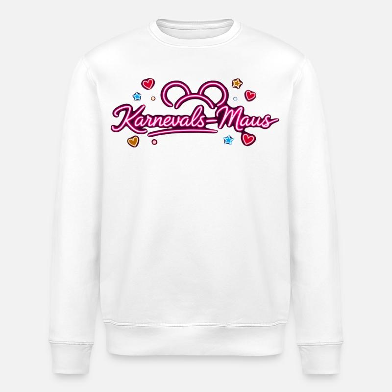 Carnival Mouse Carnival Outfit Cute - Stanley/Stella ROLLER Unisex Organic Sweatshirt - white
