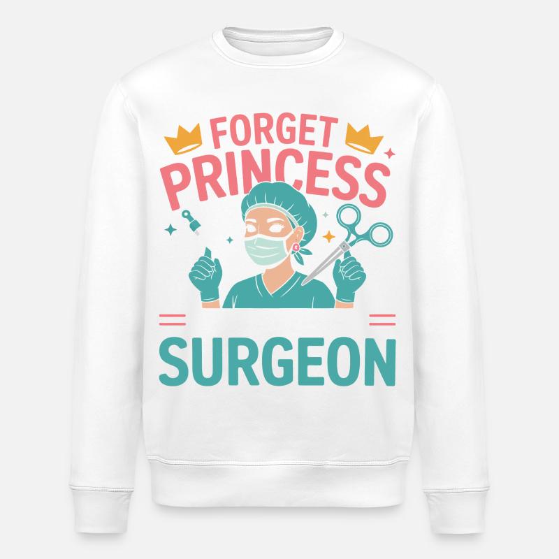 Ich will Chirurgin werden - Stanley/Stella Unisex Bio-Sweatshirt ROLLER - Weiß