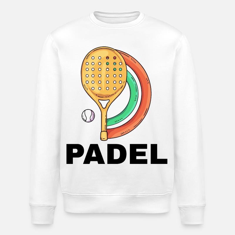 Je peux pas j ai padel - Sweat bio ROLLER Stanley/Stella Unisexe - blanc