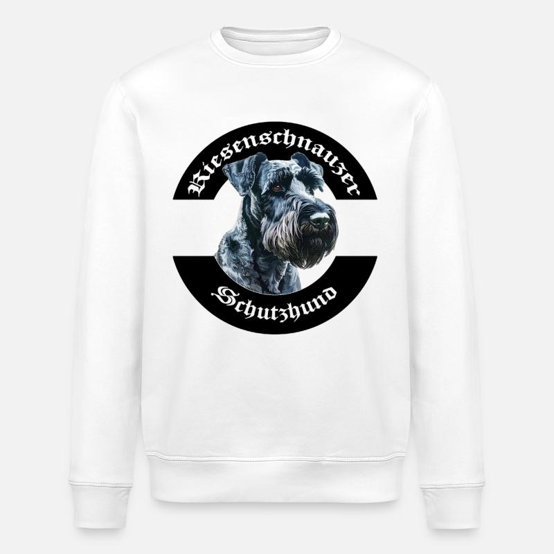 IGP Riesenschnauzer Motiv - Stanley/Stella Unisex Bio-Sweatshirt ROLLER - Weiß