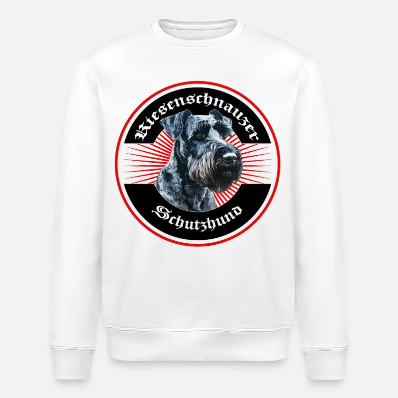 Riesenschnauzer Design - Stanley/Stella Unisex Bio-Sweatshirt ROLLER - Weiß